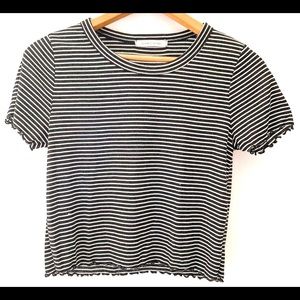 Striped crop top